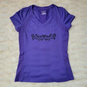 Purple Women's Athletic Wicking Top